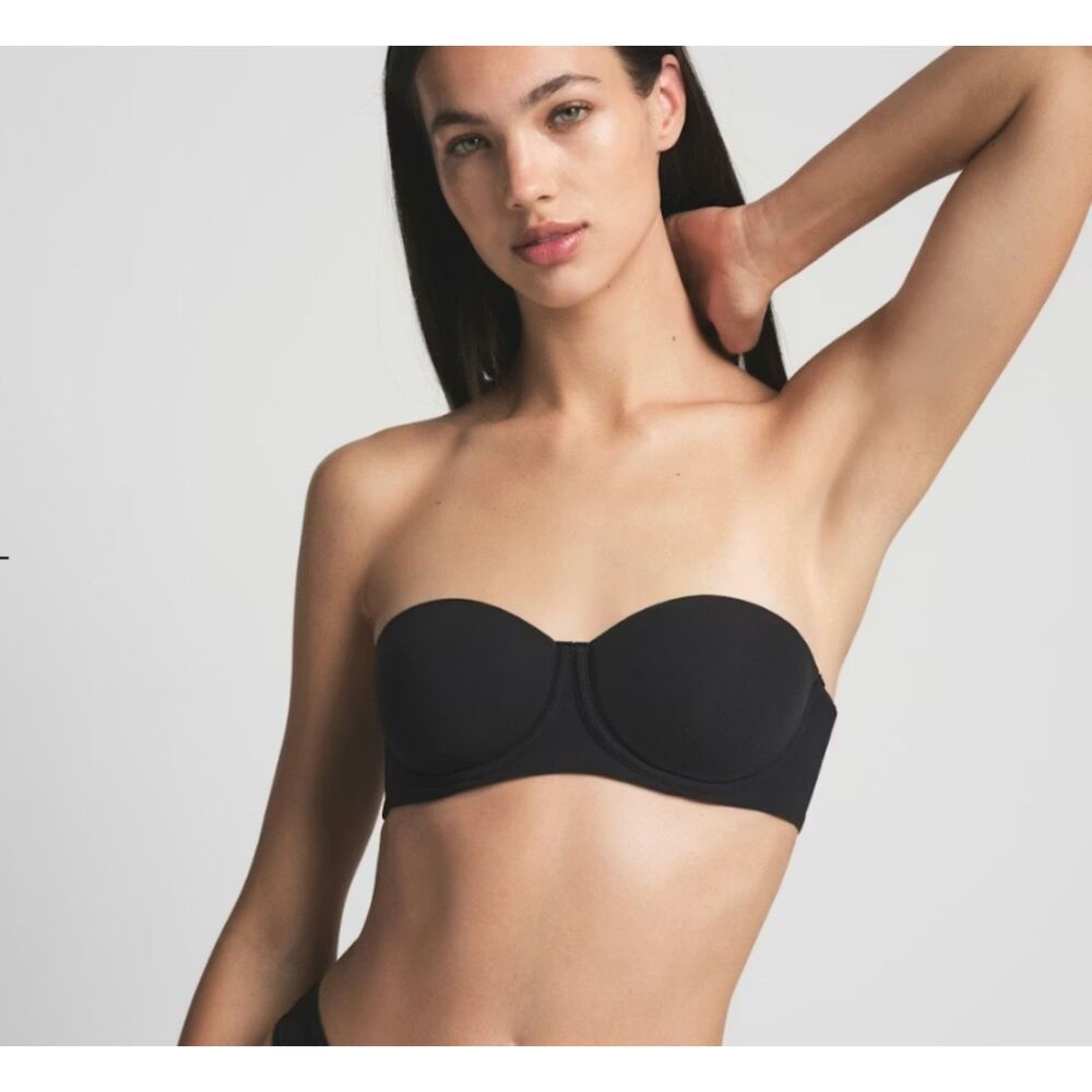 NEW SKIMS Fits Everybody Strapless Bra Onyx 44DDDD 44G NWT